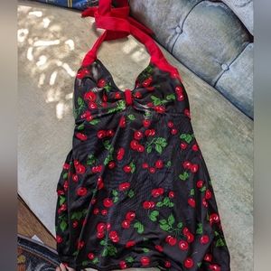 Pinup Couture swimsuit sz Medium cherries